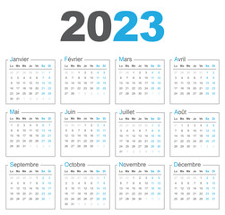 Calendrier 2023