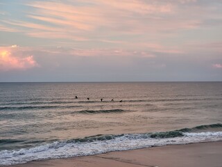 sunset at the beach