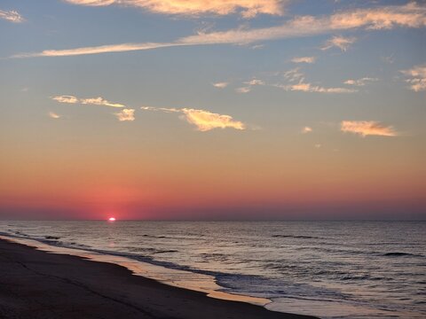 sunset on the beach