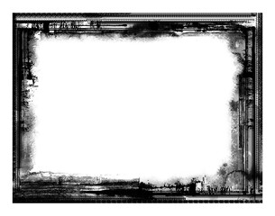 An illustration of Grunge Photo Edge Frame 7