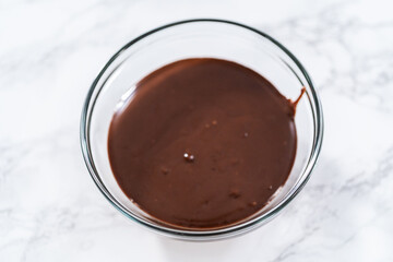 Chocolate ganache cupcake