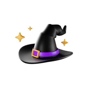 Witch and wizards hat with belt