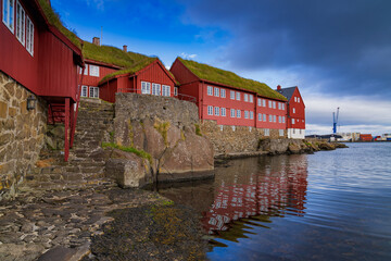 Fototapeta na wymiar Tinganes - Government of the Faroe Islands.