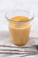 Chocolate pumpkin bundt cake with toffee glaze