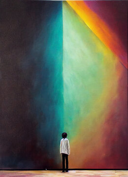 Abstract oil painting