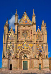 The Cathedral of Orvieto (Italian: Duomo di Orvieto; Cathedral of Santa Maria Assunta) is a large 14th-century Catholic cathedral - Orvieto in Umbria, central Italy