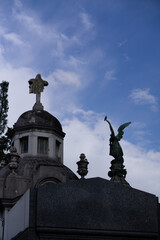 Recoleta cemetery architectural sculpture Buenos Aires, Argentina
