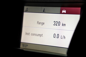 Car/Fuel Range Efficiency Infotainment System
