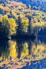 Spectacular autumn in Mont Tremblant, Quebec, Canada