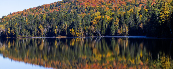 Spectacular autumn in Mont Tremblant, Quebec, Canada