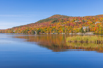 Spectacular autumn in Mont Tremblant, Quebec, Canada