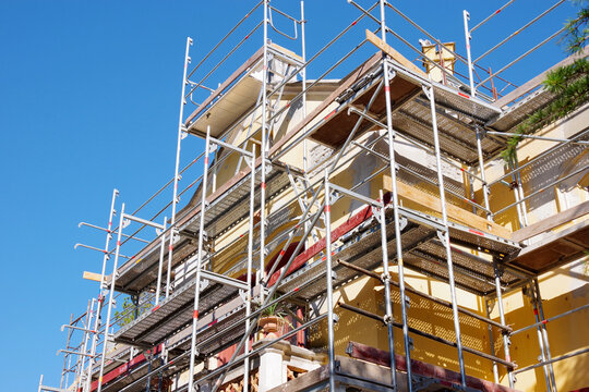 &eacute;chafaudages sur un chantier