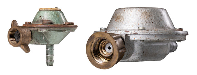 Gas regulator for propane-butane gas cylinders.