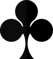 playing card symbols design illustration isolated on transparent background 