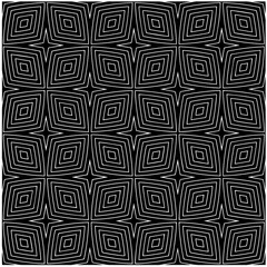 monochrome seamless pattern,black and white color.Repeating geometric tiles from stripe elements. black ornament.
Repeating geometric tiles from striped elements.