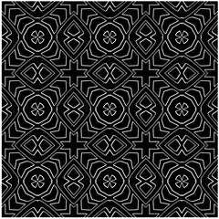 Fototapeta premium monochrome seamless pattern,black and white color.Repeating geometric tiles from stripe elements. black ornament. Repeating geometric tiles from striped elements.