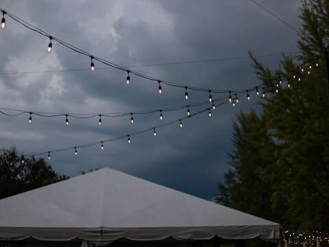 Rain from the tent with Bokeh 