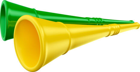 Vuvuzela Trumpet Illustration in 3d render realistic © Ranilson Arruda