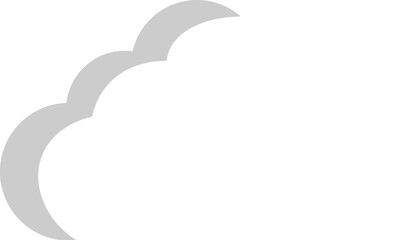 cloud design illustration isolated on transparent background 