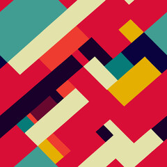 A seamless, repeatable pattern of modern colours
