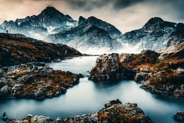 lake in the mountains