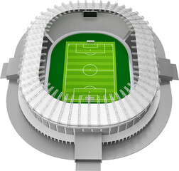 Football Stadium in 3d render realistic
