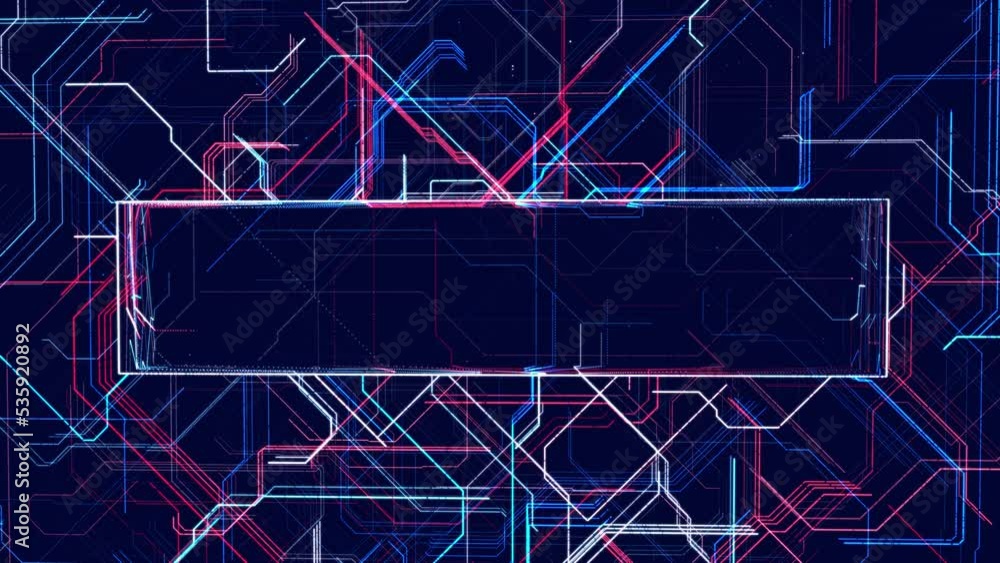 Poster lines form hologram information blocks, ai construction light grid with copy space, info concept lin