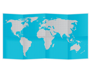 Fototapeta na wymiar world map paper