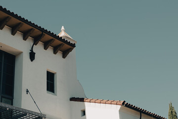 white house with sky and clouds