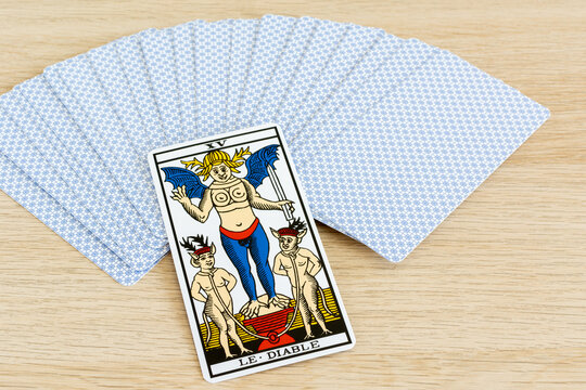 Tarot de Marseille. Le Diable.