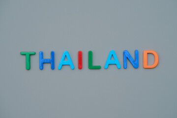 THAILANDの文字とコピースペース