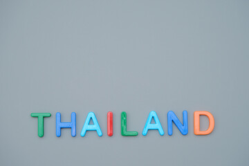 THAILANDの文字とコピースペース