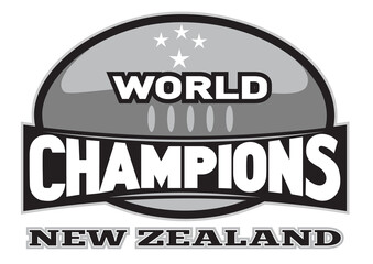 rugby ball world champions New Zealand