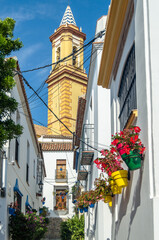 Church in the old town of Estepona, southern Spain