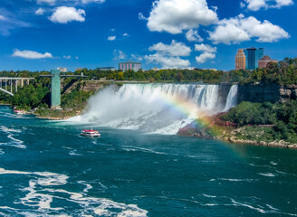 Rainbow Over American Falls Niagara Falls