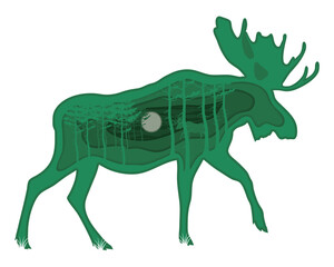 moose paper art