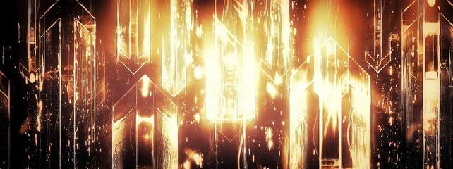 Obraz premium burning fire in the night