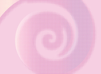 グラデーションのデジタルな螺旋の背景イラスト