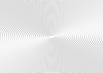 Abstract white grey background, round circle geometric rings in simple pattern design, Illustration, papercut origami paper art cut style