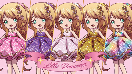 princess draw collection birthday