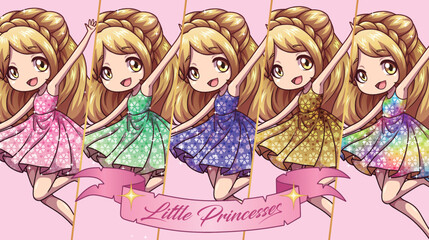 princess draw collection birthday © jo