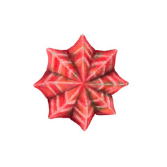 Watercolor painting cactus pattern.  