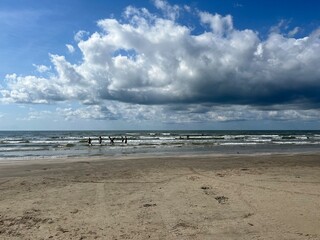 clouds over the sea