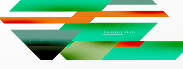 Minimal geometric abstract background. Dynamic 3d lines composition. Trendy techno business template for wallpaper, banner, background or landing