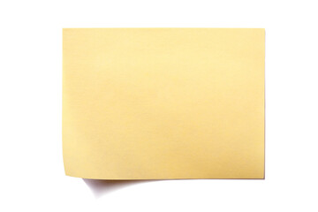 Yellow sticky post it note one single photo transparent background PNG file