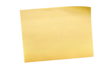 Yellow sticky post it note photo transparent background isolated PNG file