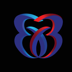 Logo letter "B", can be used for company logos or others