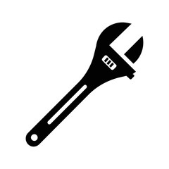 adjustable wrench icon vector. motorcycle icon theme