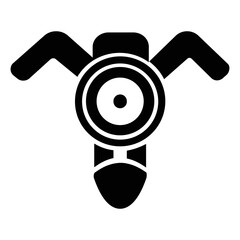 motorcycle steering vector icon. motorcycle icon theme