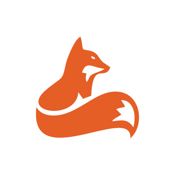 Fox logo design vector image on VectorStock